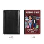 Henkilökohtainen aviomies & vaimo yhdessä monista vuosista lähtien Passin kansi Ystävänpäivä Travel lahja pariskunnalle Ystävä