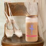 Personalisierte In My Dance Teacher Era 20oz Milchglasbecher mit Strohhalm und Name Geschenk für Ballerina