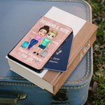 Henkilökohtainen Vintage kuvio aviomies & vaimo Travel Partners for Life Passin kansi Ystävänpäivä pariskunnalle Ystävän päivä