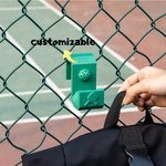 Personalized Multicolor Pickleball Baseball Ball Bag Hook Fence Hanging with Name 3D Print Sport Accessories Gift for Ball Game Lover