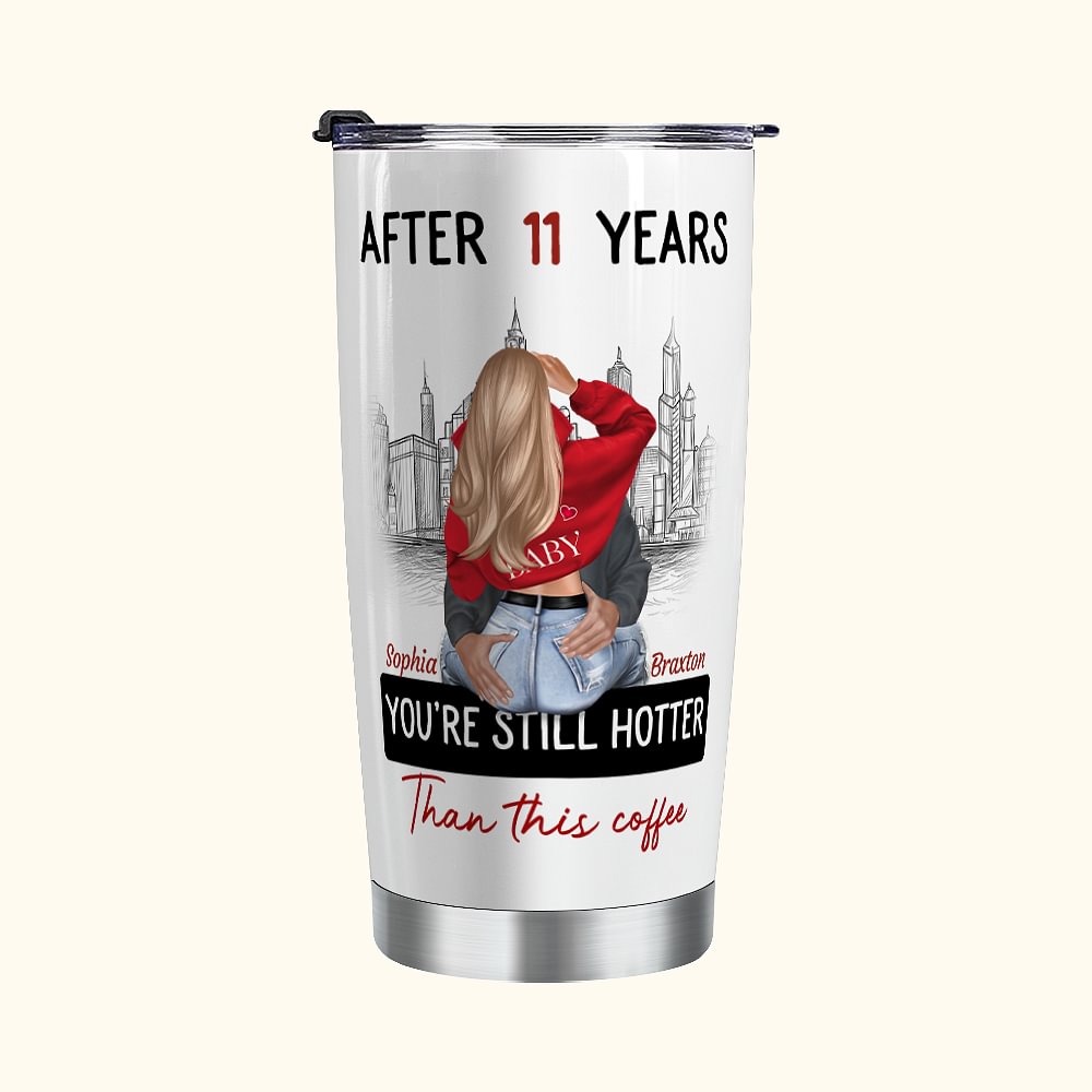 Cadeau d'anniversaire de Saint-Valentin personnalisé en acier inoxydable avec noms de couple