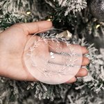 Médaille Ornement Commémoratif Personnalisé avec Motif Événement Date Cadeau Mariage Fiançailles St Valentin pour Couple