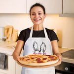 Grembiule tascabile coniglietto personalizzato con nome Regalo di Pasqua per la famiglia