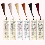 Personalisierte Retro Datum fällig Karte Acryl Lesezeichen mit Quaste und Name Geburtstag zurück zu Schule Geschenk für Buchliebhaber