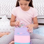 Personalized Colourful Easter Gnome A7 Notebook with Name Easter Basket Stuffers Birthday Easter Party Gift for Kids