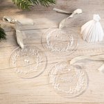 Médaille Ornement Commémoratif Personnalisé avec Motif Événement Date Cadeau Mariage Fiançailles St Valentin pour Couple