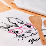 Grembiule tascabile coniglietto personalizzato con nome Regalo di Pasqua per la famiglia