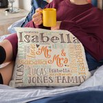 Personalisierte Multicolor Wort Wolke Signatur Stil werfen Kissen Abdeckung Valentinstag Hochzeit Geschenk für Paar