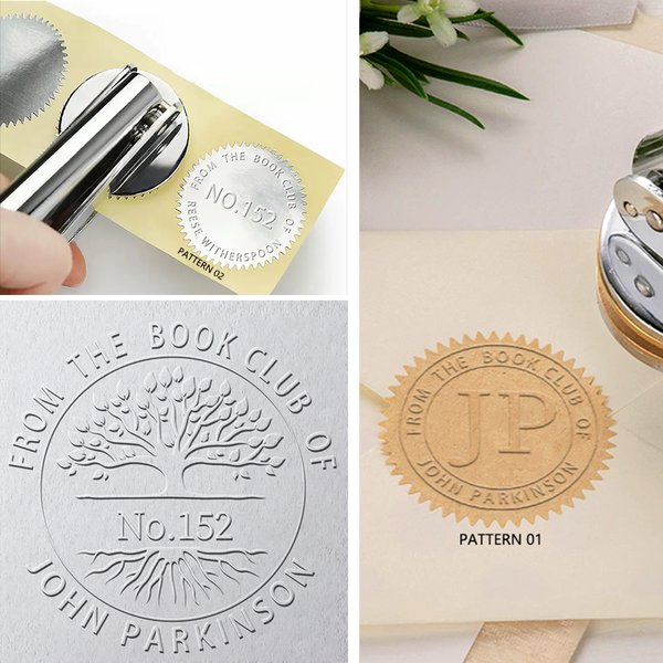 Knowledge Tree Embosser Stamp for Book Envelope