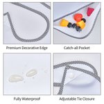 Bavaglino impermeabile personalizzato per il primo giorno di San Patrizio con una tasca e chiusura a cravatta regolabile Regalo per la festa del bebè 