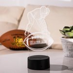 Personalizzato Giocatore di calcio Illusione LED Luce notturna Colori diversi che cambiano con telecomando e tocco Camera Decor Regalo di compleanno p