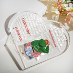 Targa personalizzata in acrilico con nome e caratteri per il letto accogliente, regalo di anniversario di San Valentino per una coppia.