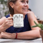 Mug en Céramique Personnalisé avec Titre Noms Fleurs de Naissance Tasse de Style Vintage Cadeau Fête des Mère pour Maman Grand-Mère