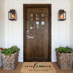 Personalized Lucky Four Leaf Clover Non-Slip Welcome Doormat Home Decoration St. Patrick's Day Housewarming Gift for Family