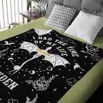 Personalizada I Had The Time Of My Life Dragon Starry Sky Manta Suave con Nombre Regalo de Cumpleaños para Lector Amante de los Dragones