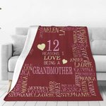 Manta personalizada de forro polar suave Las razones por las que me gusta estar con nombres Regalo para la familia