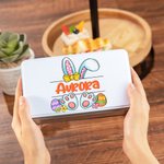 Personalisierte Ostereier Keksdose mit Osterhasen und Namen Ostern Geschenk für Kinder