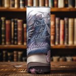 Livre floral personnalisé Dragon 20oz Skinny Tumbler avec paille et brosse de nettoyage Tasse à café portable Cadeau d'anniversaire pour les lecteurs 
