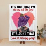 Coperta personalizzata con cuore acquerellato You're Always Sexy Decorazione romantica per la casa Regalo di anniversario di San Valentino per la copp