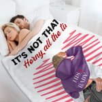 Manta Corazón Personalizada You're Always Sexy Line Decoración Romántica para el Hogar Regalo de Aniversario de San Valentín para Pareja