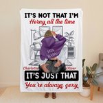 Personalizada You're Always Sexy Cozy Living Room Blanket Romantic Home Decoration Valentine's Day Anniversary Gift for Couple