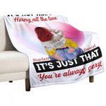 Manta Corazón Burbuja Personalizada You're Always Sexy Decoración Romántica para el Hogar Regalo de Aniversario de San Valentín para Pareja