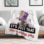 Personalizada You're Always Sexy Acogedora manta para el dormitorio Decoración romántica para el hogar Regalo de San Valentín Aniversario para pareja