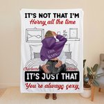 Personalizada You're Always Sexy Acogedora manta para el dormitorio Decoración romántica para el hogar Regalo de San Valentín Aniversario para pareja