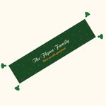 Personalised St. Patrick's Day Irish Shamrock Clover Tassels Table Runner with Text Dine Room Decor Holiday Gift for Family