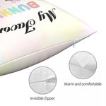 Personalisierte My Favorite Bunnies Throw Pillow Cover mit Haustier Avatar und Ostereier Urlaub Home Decoration Ostern Geschenk für Hundeliebhaber Bes