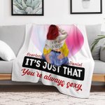 Manta Corazón Burbuja Personalizada You're Always Sexy Decoración Romántica para el Hogar Regalo de Aniversario de San Valentín para Pareja