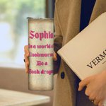 Livre Dragon Personnalisé 20oz Skinny Tumbler avec Couvercle Paille Brosse de Nettoyage Nom Tasse à Café Cadeau d'Anniversaire pour Lecteur Dragon Lov