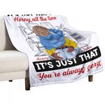 Personalizada You're Always Sexy Cozy Living Room Blanket Romantic Home Decoration Valentine's Day Anniversary Gift for Couple