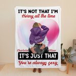 Manta Corazón Burbuja Personalizada You're Always Sexy Decoración Romántica para el Hogar Regalo de Aniversario de San Valentín para Pareja