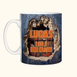 Personalizada 3D Libro Dragón Taza de Cerámica con Nombre 11oz/15oz Taza de Café Regalo de Cumpleaños para Lectores Amantes del Dragón