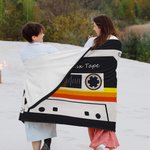 Couverture souple personnalisée avec texte pour mélanges de cassettes Cadeau pour mélomanes