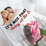 Gepersonaliseerde You're Always Sexy Busy City Deken Romantisch Huisdecoratie Valentijnsdag Verjaardagscadeau voor Paar
