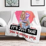 Coperta personalizzata con cuore acquerellato You're Always Sexy Decorazione romantica per la casa Regalo di anniversario di San Valentino per la copp