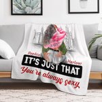 Gepersonaliseerde You're Always Sexy Busy City Deken Romantisch Huisdecoratie Valentijnsdag Verjaardagscadeau voor Paar