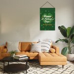 Personalised Happy St Patrick's Day Double-Sided Welcome Garden Flag with Text Lawn Decoration Gift for Family