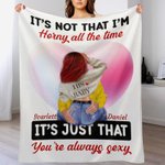 Manta Corazón Burbuja Personalizada You're Always Sexy Decoración Romántica para el Hogar Regalo de Aniversario de San Valentín para Pareja
