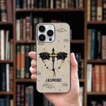 Personlig Dragon Starry Sky Telefonskal Hårt TPU-fodral med namn Födelsedagspresent för Dragon Lover