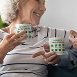 Tazza da caffè in ceramica personalizzata con nomi Festa di San Patrizio Regalo per la festa della mamma per la nonna