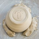 Tampon en Céramique Poterie Argile Laiton Cachet Personnalisé avec Motif Initiale Date Cadeau pour Amateurs d'Artisanat