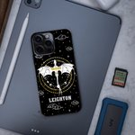 Personlig Dragon Starry Sky Telefonskal Hårt TPU-fodral med namn Födelsedagspresent för Dragon Lover