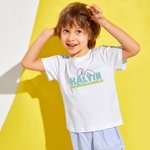 Personalized Adorable Bunny Ears White Cotton Kid T-Shirt with Name Easter Birthday Gift for Children