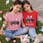 Personlig Bunny påskägg morötter Baby Onesie T-shirt Baby Shower påskpresent för familj barn ny förälder