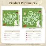 Personalised Rabbit Find Mom Matching Block Puzzles with Name Intellectual Development Game Birthday Children's Day Gift for Kids