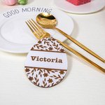 Plaque Œuf de Pâques en Bois Décoration Personnalisée avec Nom Gravé Cadeau de Pâques pour Enfant