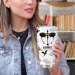 Verre personnalisé Dragon Starry Sky 30oz avec couvercle et brosse de nettoyage pour la paille Cadeau d'anniversaire pour le lecteur amoureux des drag